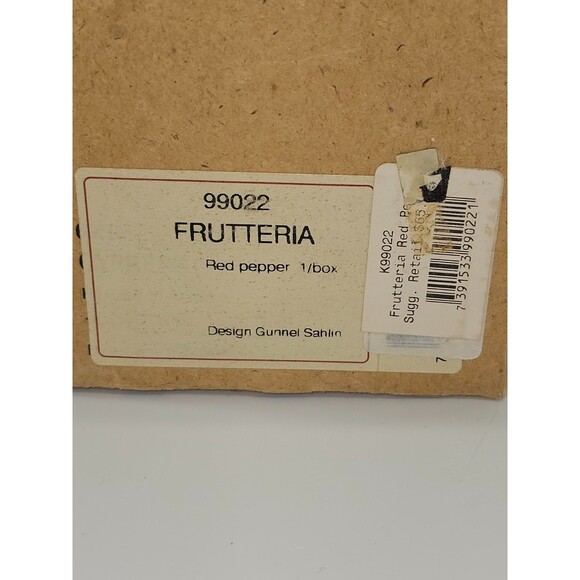 Kosta Boda Fruitteria 99022 Blown Glass Red Pepper Gunnel Sahlin Signed EUC - Picture 9 of 10